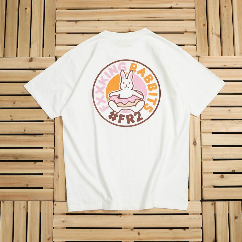 Футболка FR2 Rabbit In A Donut "White" фото № 2