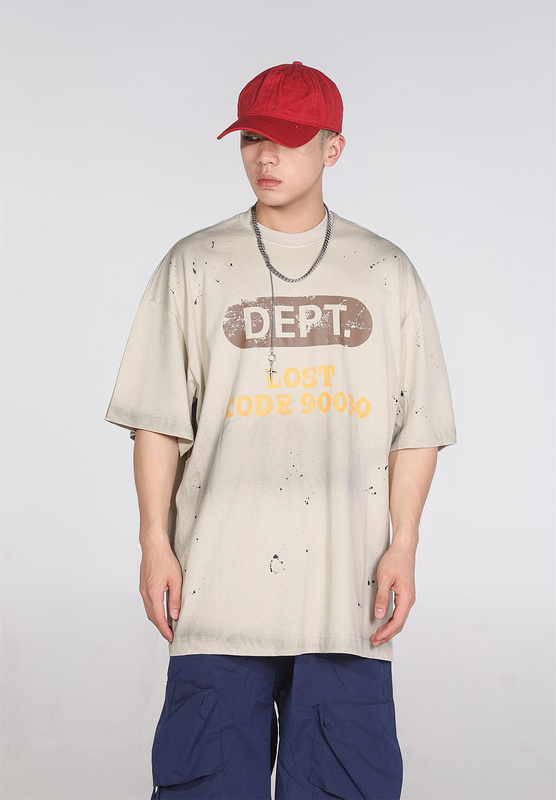 Футболка Gallery Dept Lost Code "Beige" фото № 7