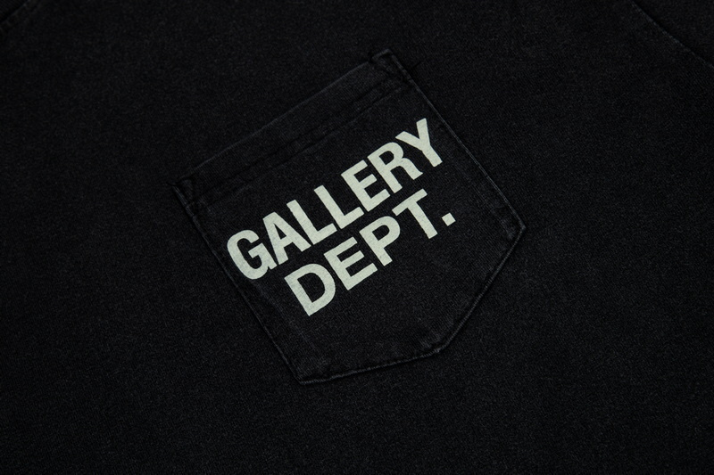 Футболка Gallery Dept With A Pocket "Black" фото № 4