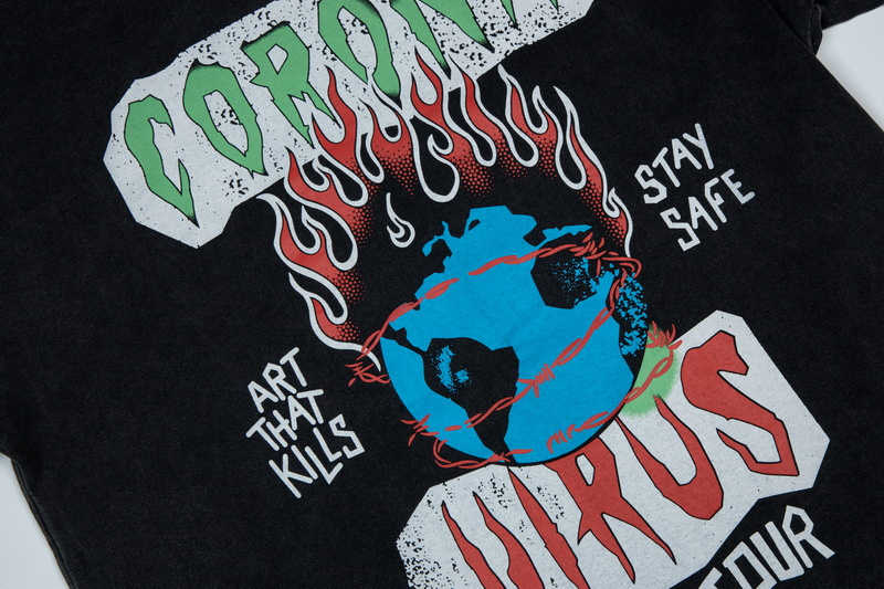 Футболка Gallery Dept Corona Virus "Black" фото № 3