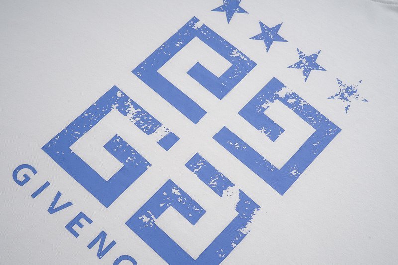Футболка Givenchy 4 Stars With Text Logo "White" фото № 8