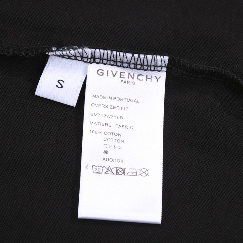 Футболка Givenchy Logo Divided By Hearts "Black" фото № 5