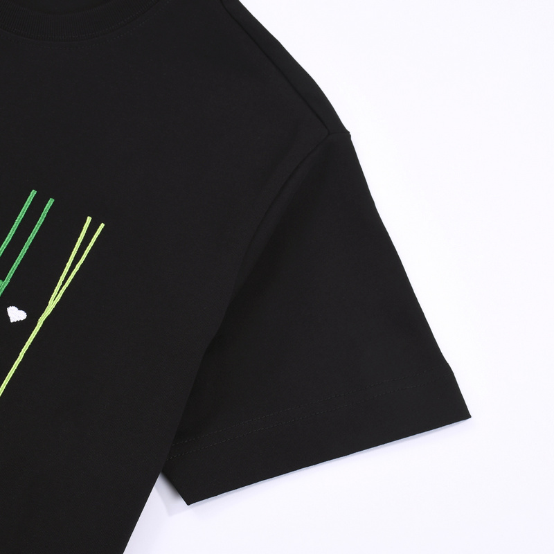 Футболка Givenchy Logo Divided By Hearts "Black" фото № 6