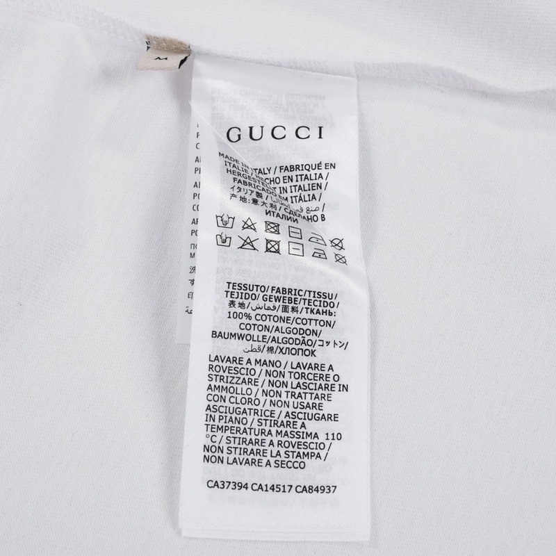 Футболка Gucci Print Of Rabbit Made Of Sequins "White" фото № 6