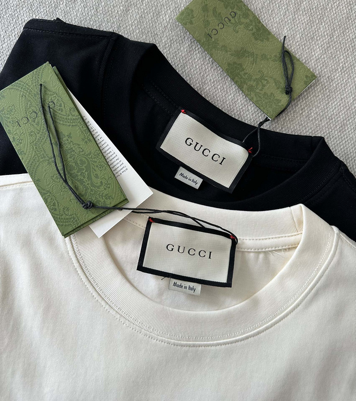 Футболка Gucci Made Of Cotton With Brand Print "Black" фото № 5