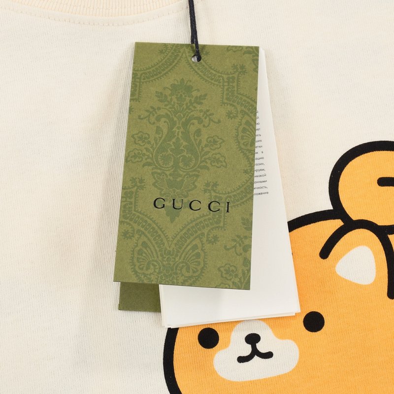 Футболка Gucci Fusion "Cream" фото № 4