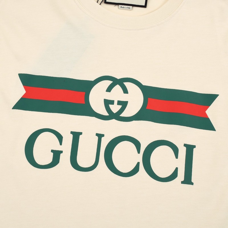 Футболка Gucci With An Abstract Logo "Cream" фото № 6