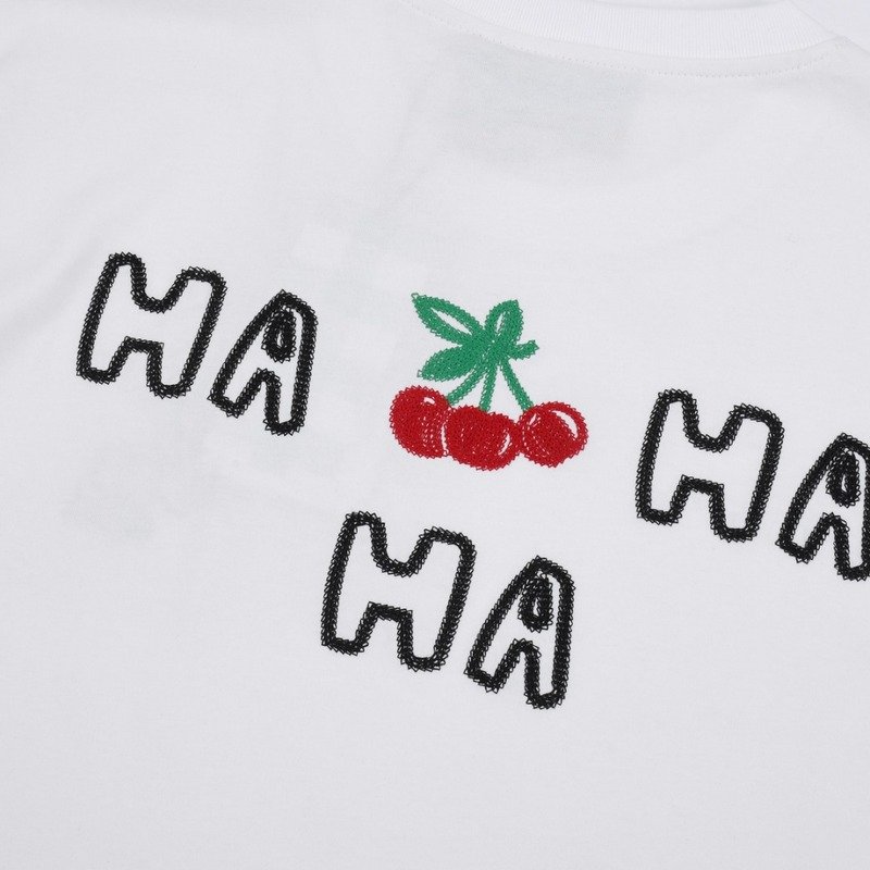 Футболка Gucci Cherry Print And Text Logo "White" фото № 5