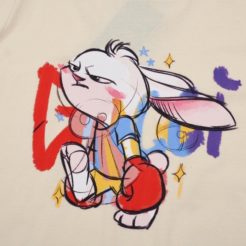 Футболка Gucci The Boxer Hare "Cream" фото № 6