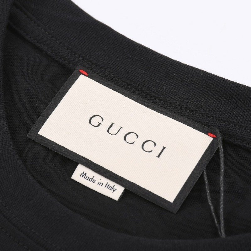 Футболка Gucci Green Lipstick "Black" фото № 6