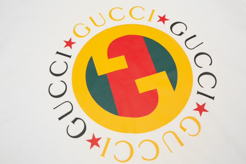 Футболка Gucci With Bright Emblem "White" фото № 2