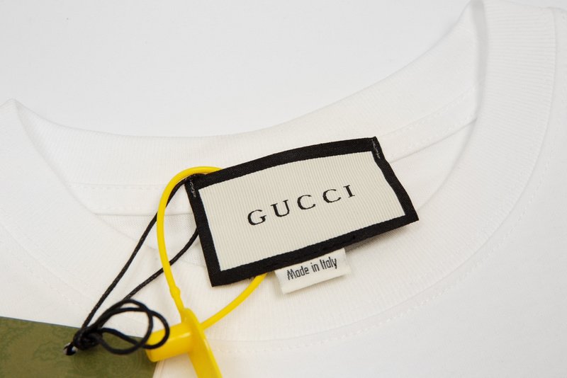 Футболка Gucci With Bright Emblem "White" фото № 6