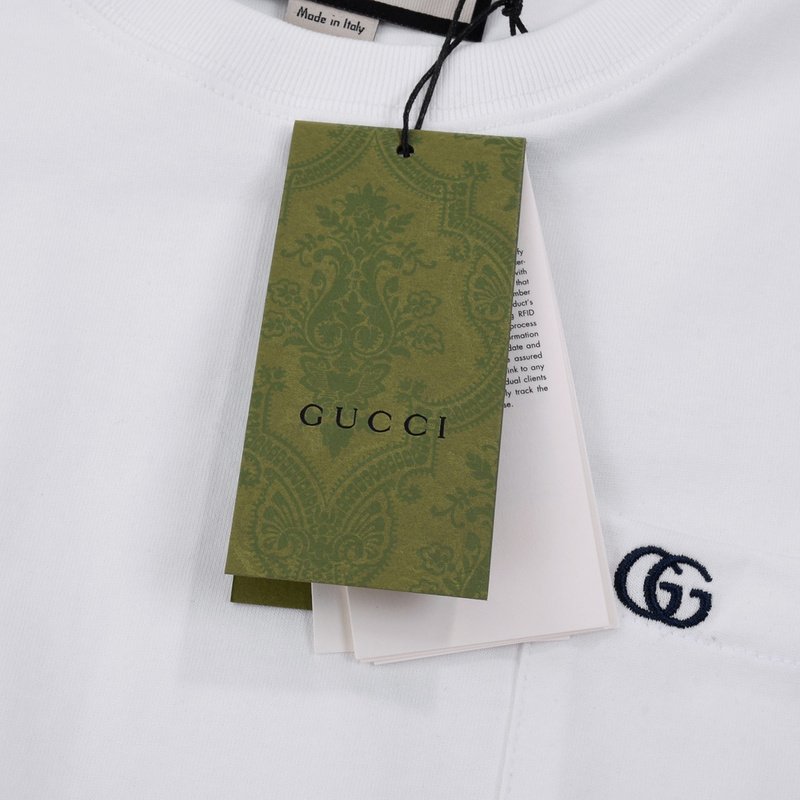 Футболка Gucci With Letter Logo On Pocket "White" фото № 3