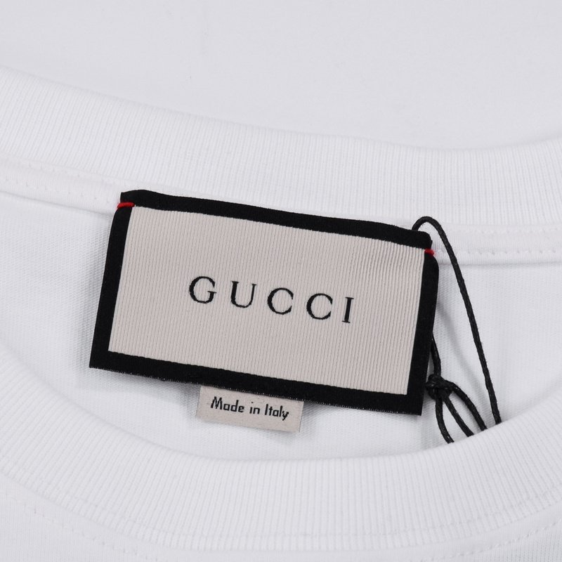 Футболка Gucci With Letter Logo On Pocket "White" фото № 7