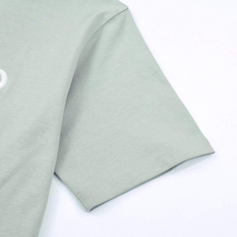 Футболка Gucci Embroidery Brand Logo "Green" фото № 3