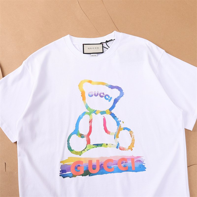 Футболка Gucci Colorful Bear Symbol Front "White" фото № 2