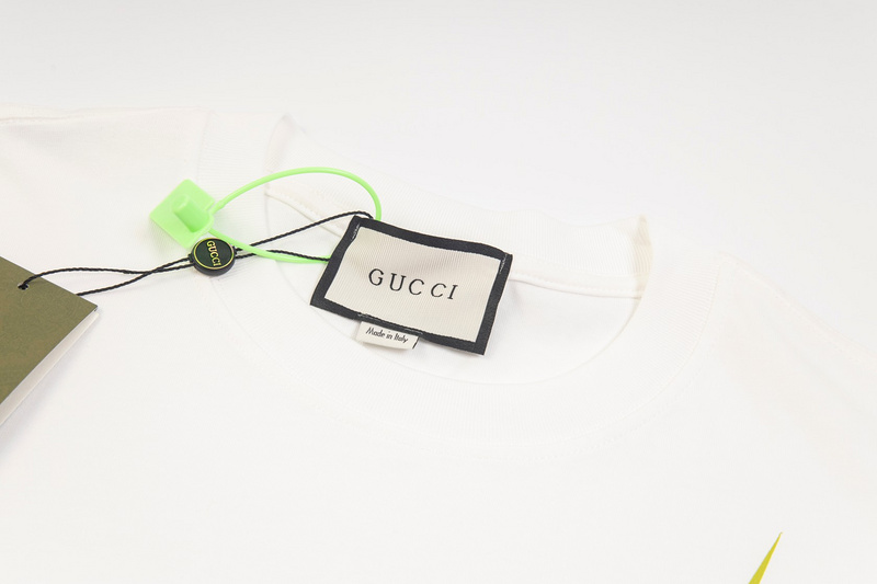 Футболка Gucci Gucci Green Logo "White" фото № 4