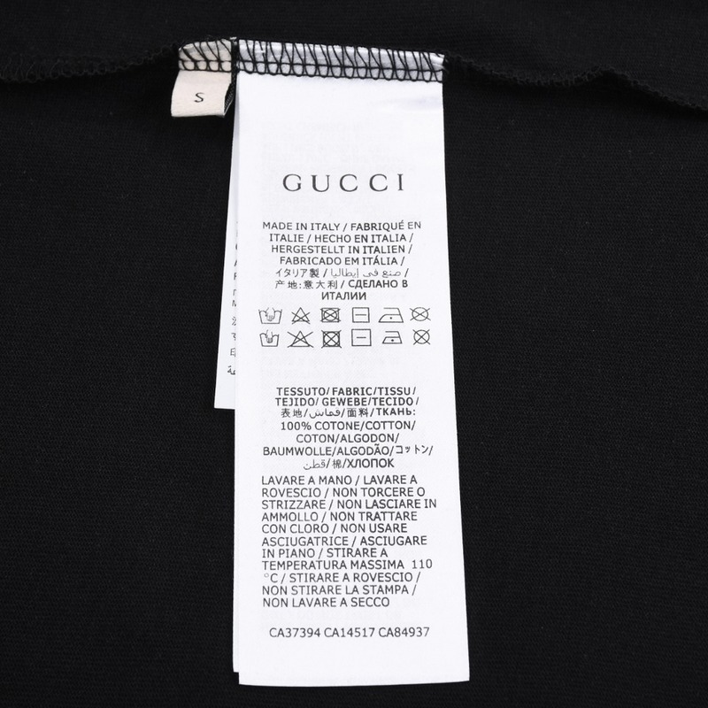 Футболка Gucci Embroidered Hare Print "Black" фото № 3