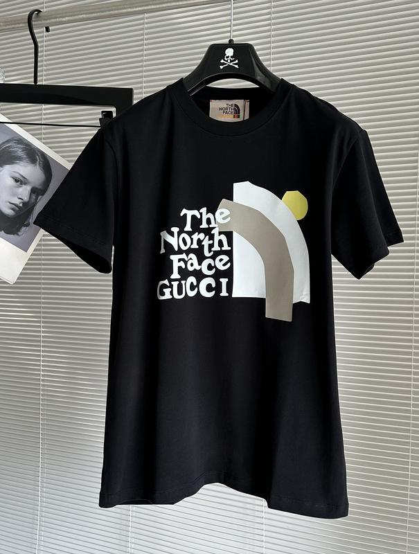 Футболка Gucci X The North Face Collaboration Of Brands "Black" фото № 2