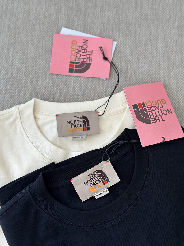 Футболка Gucci X The North Face Collaboration Of Brands "Black" фото № 4