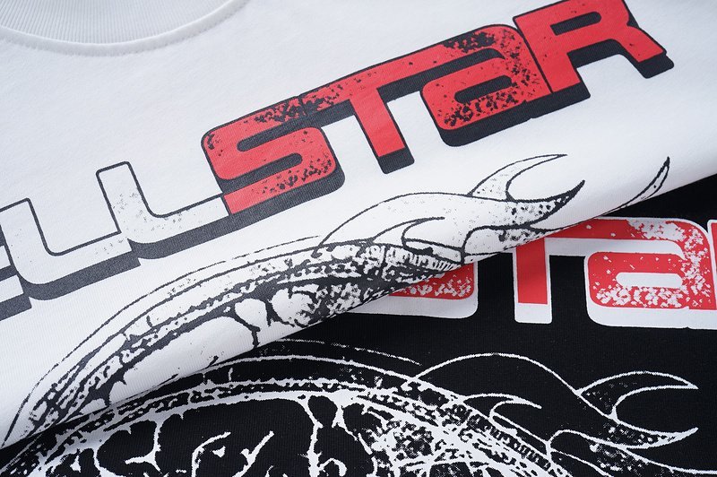 Футболка Hellstar Skull With Logo Front Print "White" фото № 3