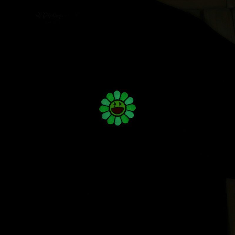 Футболка JBalvin Applique Small Smiling Flower "Black" фото № 7