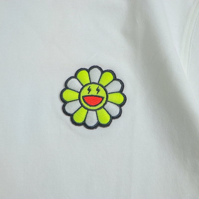 Футболка JBalvin Flower With Green Petals "White" фото № 3