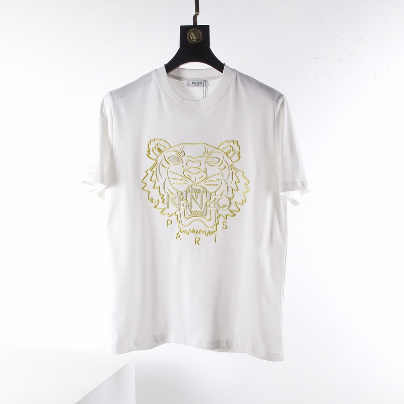 Футболка Kenzo Golden Tiger Print "White" фото № 8