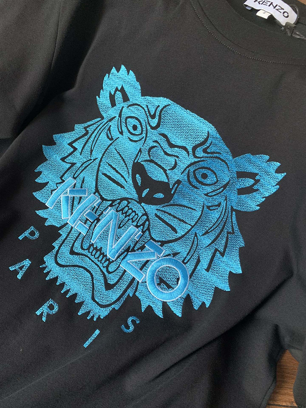 Футболка Kenzo Tiger Print "Black" фото № 5