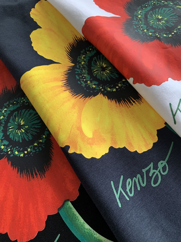 Футболка Kenzo Gouache Flower "Black" фото № 2