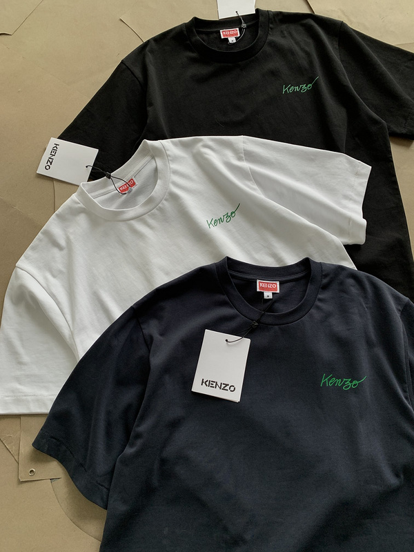 Футболка Kenzo Gouache Flower "Black" фото № 7