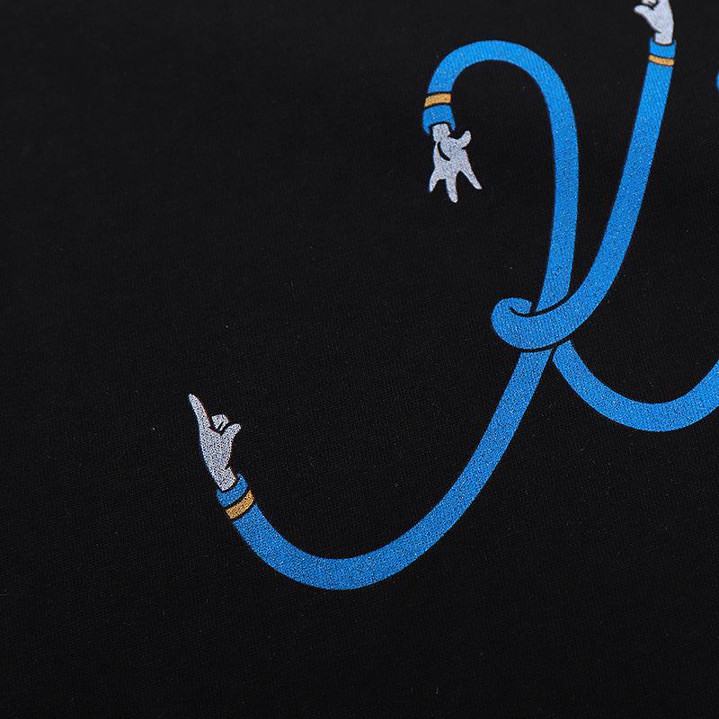 Футболка Kith Stripe Logo "Black" фото № 5