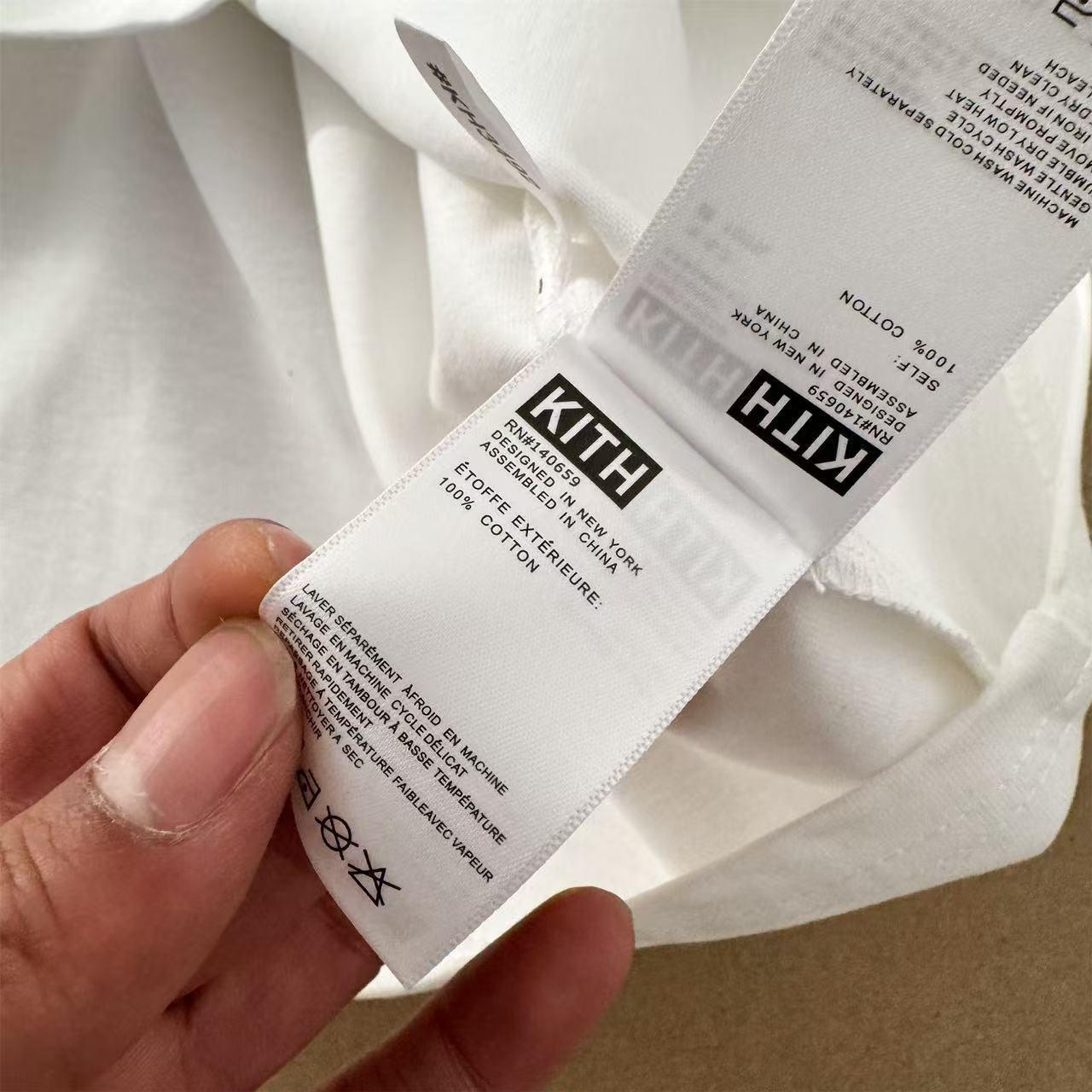 Футболка Kith Patch Logo "White/Black" фото № 6