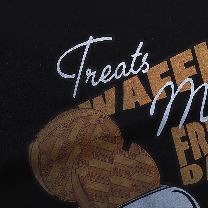 Футболка Kith Waffle Treats "Black" фото № 4