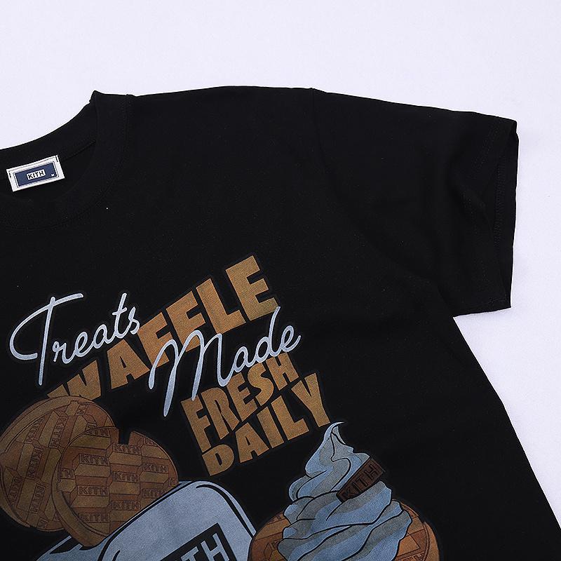 Футболка Kith Waffle Treats "Black" фото № 3