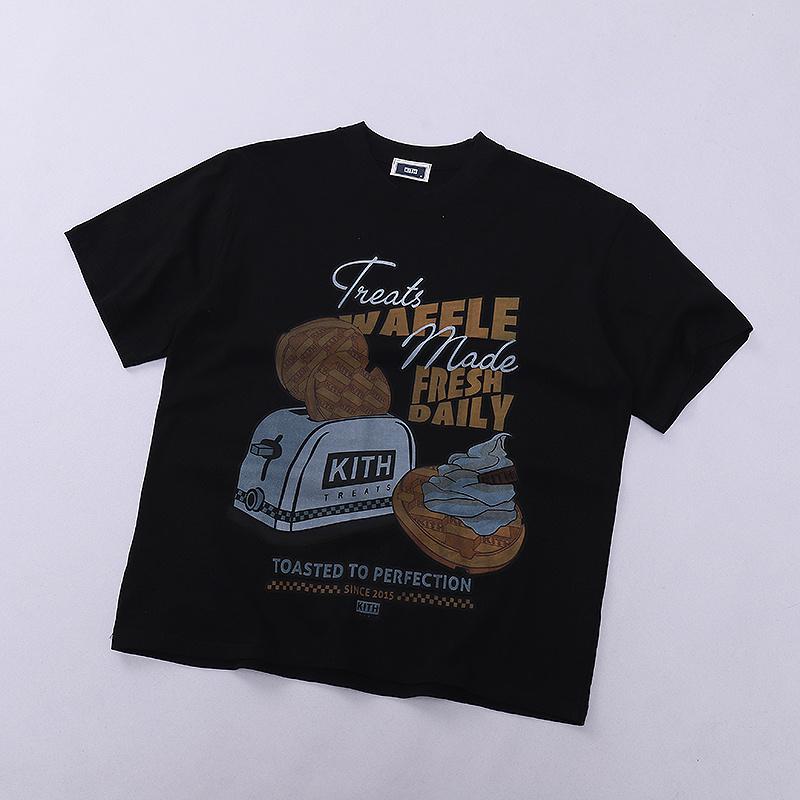 Футболка Kith Waffle Treats "Black" фото № 2