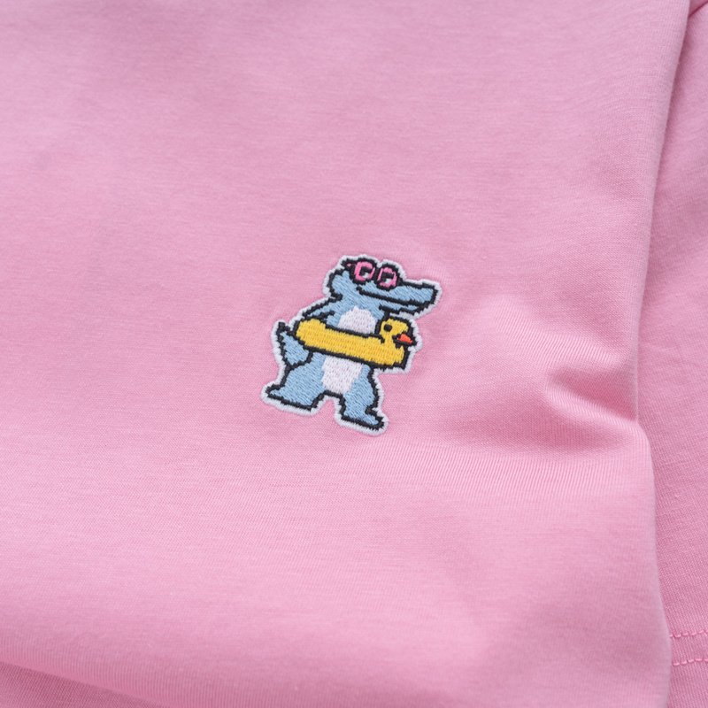 Футболка Lacoste With Cute Crocodile Logo "Pink" фото № 6
