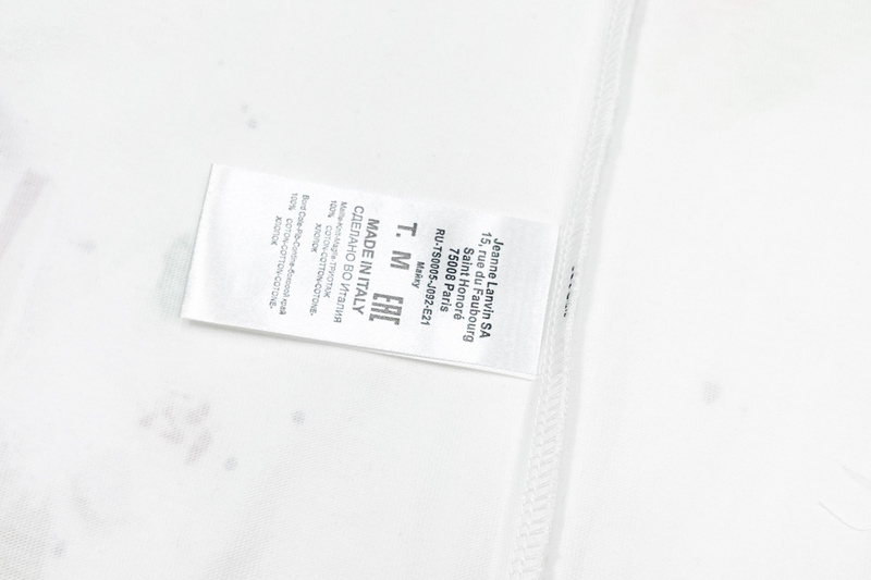 Футболка Lanvin Impression Abstraite "White" фото № 2