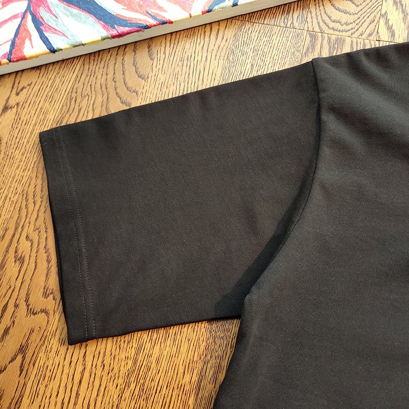 Футболка Loewe With Logo On The Pocket And Fire Pattern "Black" фото № 6