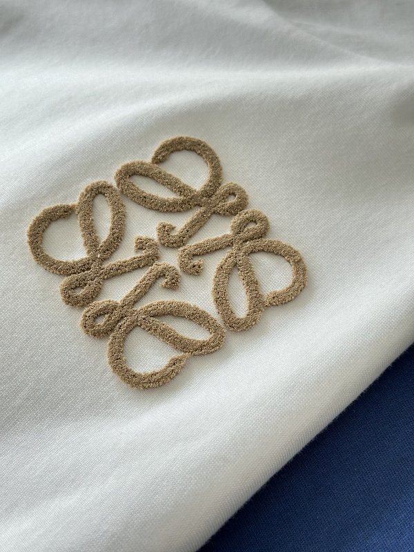 Футболка Loewe With Beige Logo "White" фото № 2