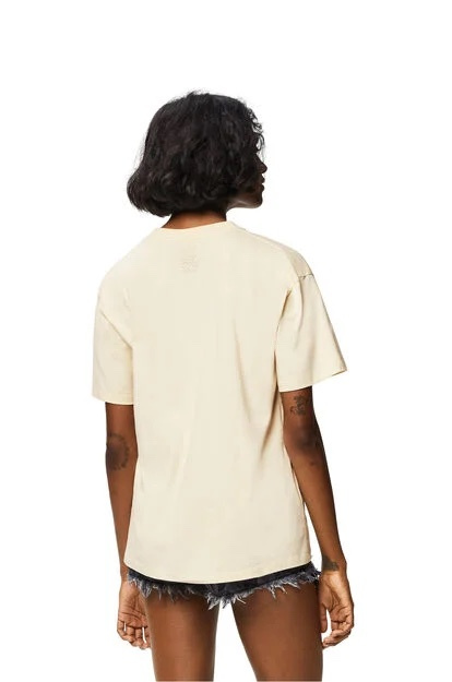 Футболка Loewe Cactus Logo "Beige" фото № 6