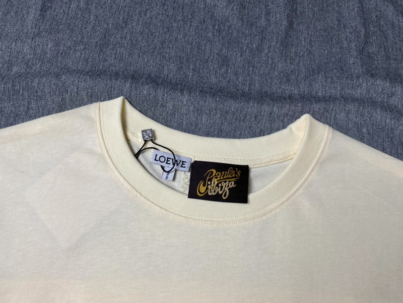 Футболка Loewe Cactus Logo "Beige" фото № 7