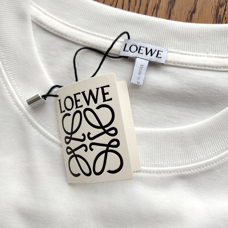 Футболка Loewe Logo In Square "White" фото № 2
