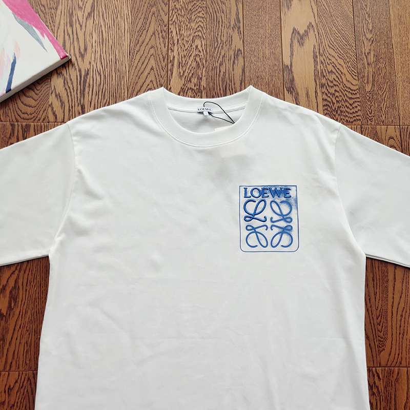 Футболка Loewe Logo In Square "White" фото № 8