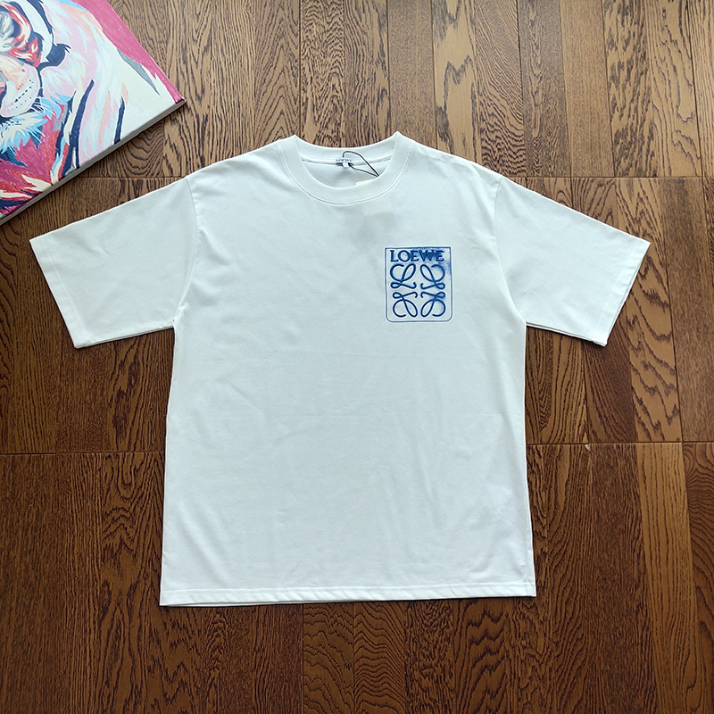 Футболка Loewe Logo In Square "White" фото № 9