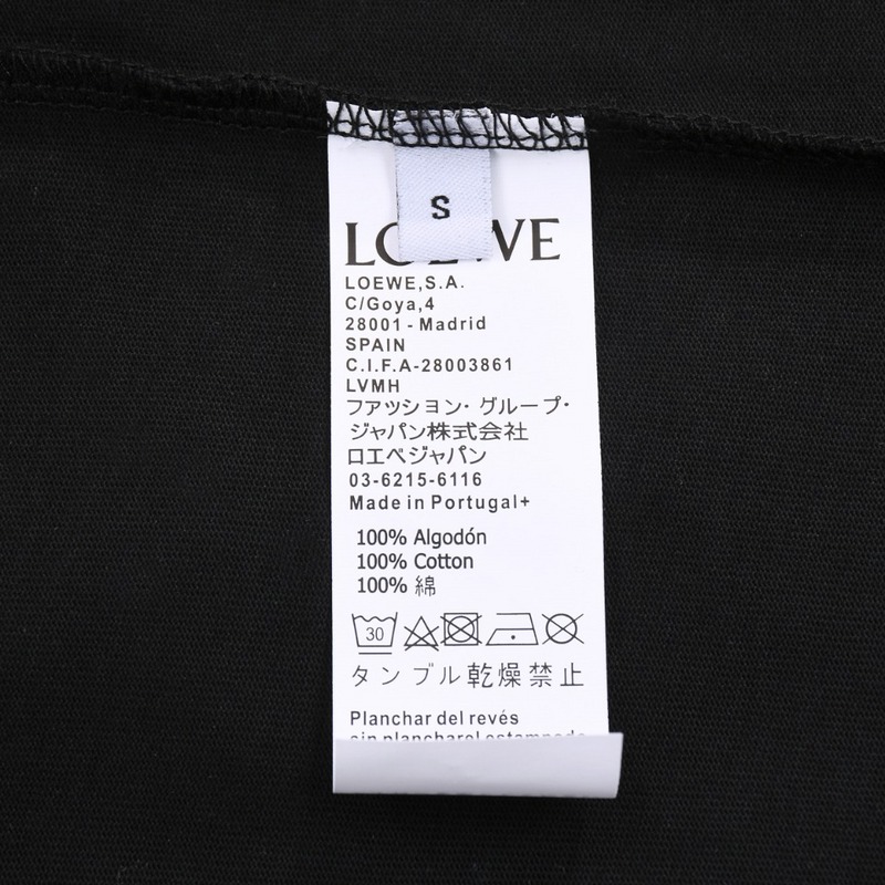 Футболка Loewe The Peeping Flame "Black" фото № 7