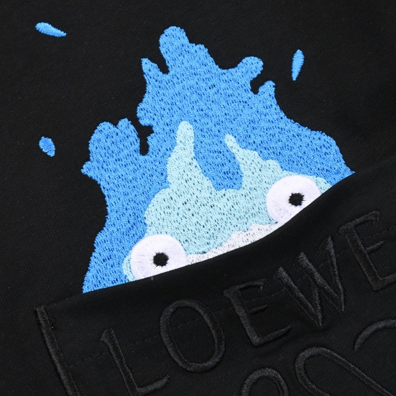 Футболка Loewe The Peeping Flame "Black" фото № 6