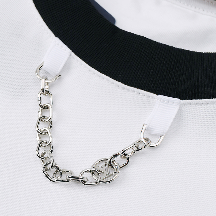 Футболка Louis Vuitton With Chain Decoration "White" фото № 2