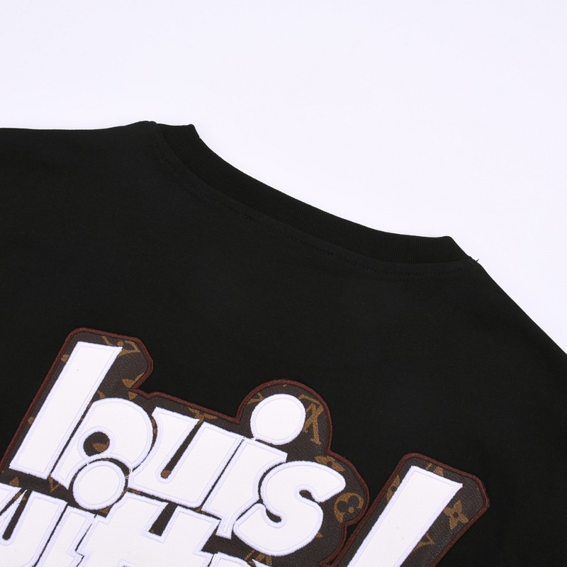 Футболка Louis Vuitton With An Embroidered Logo "Black" фото № 6