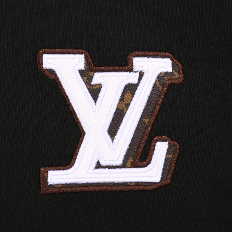 Футболка Louis Vuitton With An Embroidered Logo "Black" фото № 2